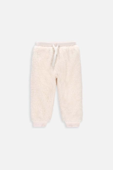 Дитячі спортивні штани Coccodrillo колір бежевий однотонні (3558476)