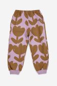 Дитячі бавовняні штани Bobo Choses колір фіолетовий візерунок