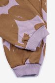 Дитячі бавовняні штани Bobo Choses колір фіолетовий візерунок