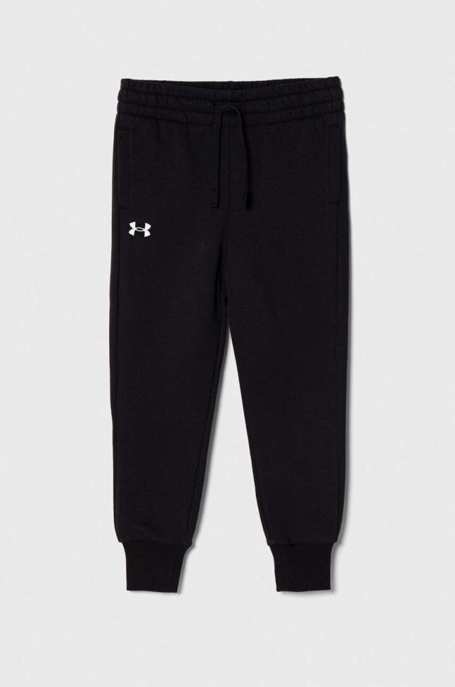 Дитячі спортивні штани Under Armour UA Rival Fleece колір чорний однотонні