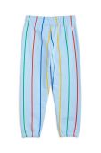 Дитячі бавовняні штани Mini Rodini візерунок колір блакитний (3269219)