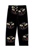 Дитячі бавовняні штани Mini Rodini колір чорний візерунок
