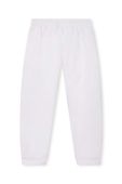 Дитячі спортивні штани BOSS колір білий однотонні