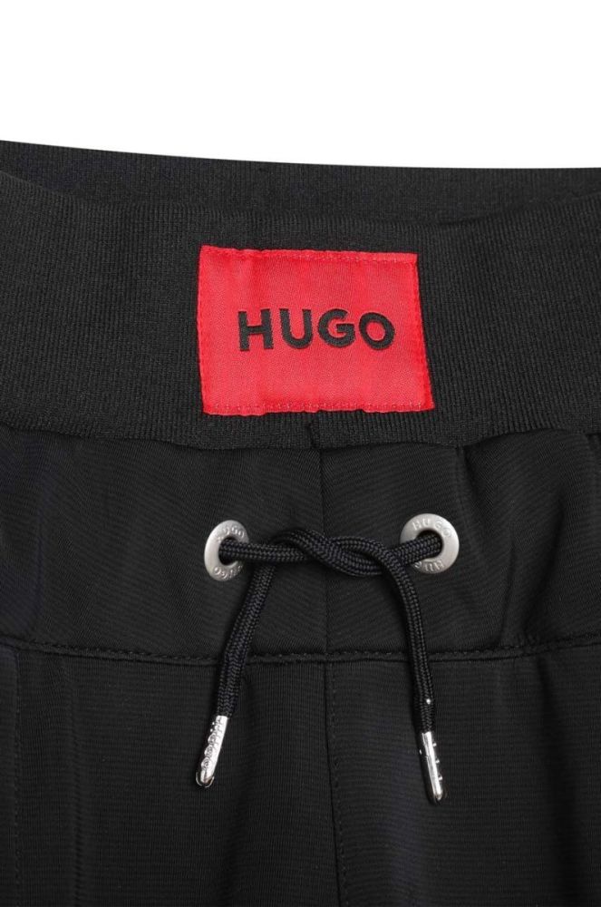 Дитячі спортивні штани HUGO колір чорний з аплікацією (3512537) фото 4