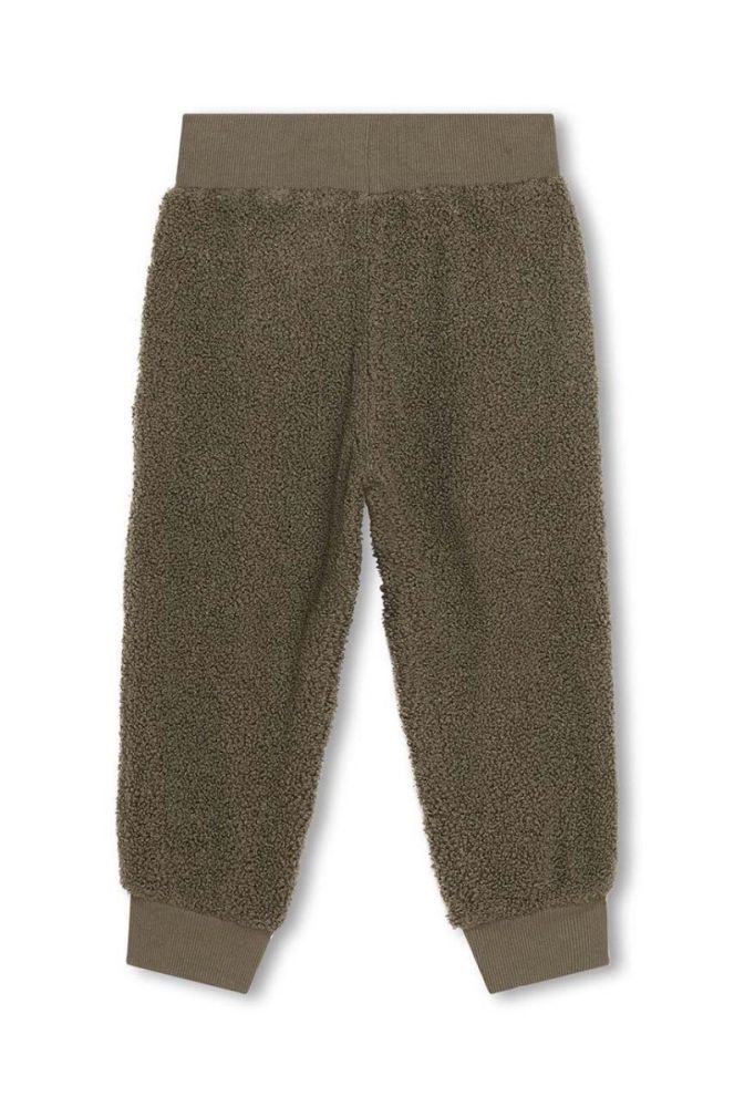 Дитячі спортивні штани Kenzo Kids колір зелений з аплікацією (3443279) фото 2