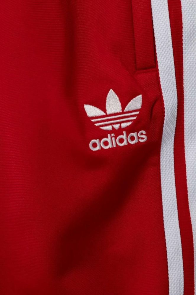 Дитячі спортивні штани adidas Originals колір червоний візерунок фото 4
