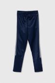 Дитячі спортивні штани adidas Performance колір синій з аплікацією
