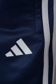 Дитячі спортивні штани adidas Performance колір синій з аплікацією