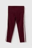 Дитячі легінси adidas Originals колір бордовий з аплікацією