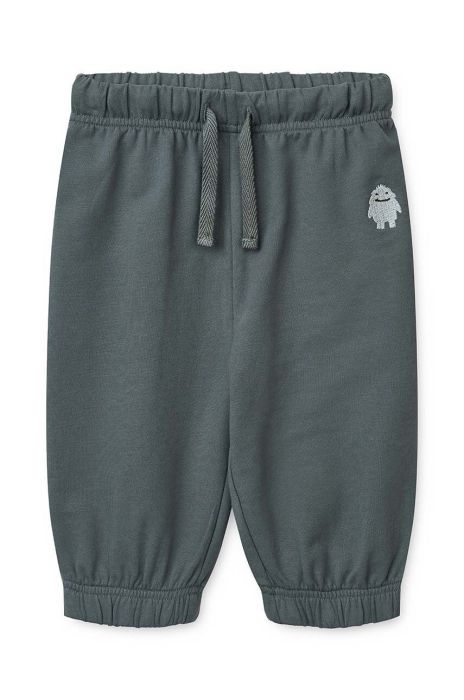 Дитячі спортивні штани Liewood колір сірий однотонні