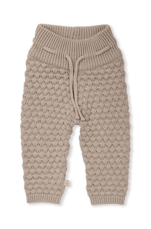 Дитячі бавовняні штани That's mine 027151 Bowie Pants колір бежевий однотонні фото 2