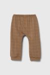 Дитячі спортивні штани United Colors of Benetton колір коричневий візерунок