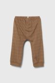 Дитячі спортивні штани United Colors of Benetton колір коричневий візерунок