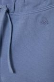 Дитячі бавовняні штани United Colors of Benetton однотонні колір блакитний (3395054)
