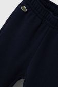 Дитячі спортивні штани Lacoste колір синій меланж