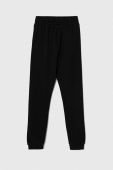 Дитячі спортивні штани Fila BIEDERBACH колір чорний однотонні