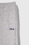 Дитячі спортивні штани Fila BREDDORF колір сірий меланж