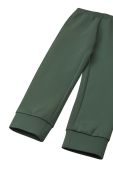 Дитячі спортивні штани Reima Letkis колір зелений однотонні