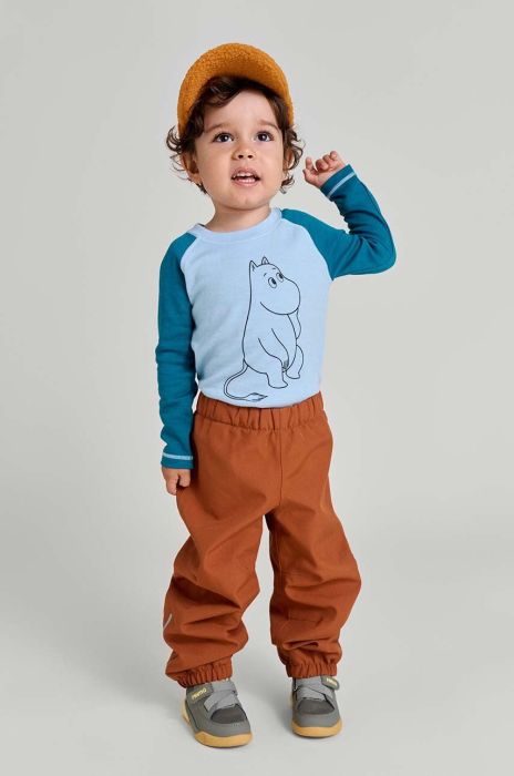 Дитячі лижні штани Reima Heinola колір помаранчевий Дитячі лижні штани Reima Heinola колір помаранчевий