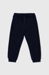 Дитячі спортивні штани United Colors of Benetton колір синій меланж Дитячі спортивні штани United Colors of Benetton колір синій меланж