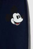 Дитячі бавовняні штани United Colors of Benetton x Disney колір синій з принтом (3548758)