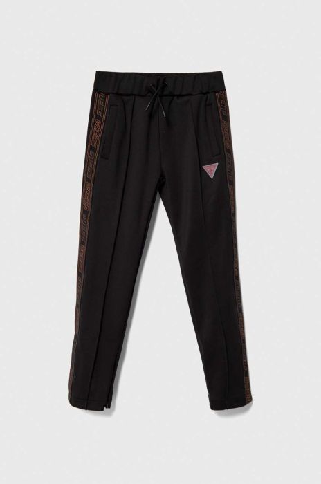 Дитячі спортивні штани Guess колір чорний з аплікацією (3603018)