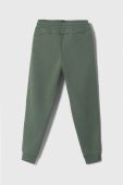 Дитячі спортивні штани Puma ESS Logo Pants FL cl B колір зелений з принтом