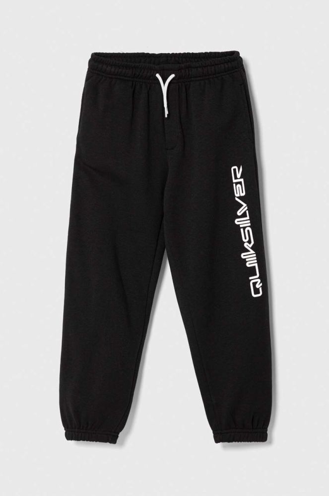 Дитячі спортивні штани Quiksilver TRACKPANT OTLR колір чорний з принтом