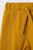 Дитячі спортивні штани United Colors of Benetton колір жовтий однотонні (3602927)