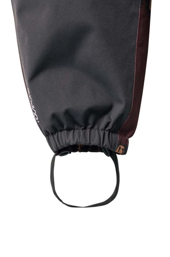 Дитячі штани для зимових видів спорту Jack Wolfskin GLEEL 2L INS PRINT BIB колір бордовий фото 4