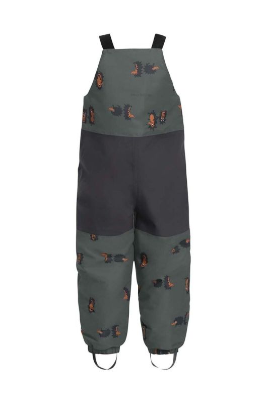 Дитячі штани для зимових видів спорту Jack Wolfskin GLEEL 2L INS PRINT BIB колір сірий фото 2
