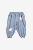 Бавовняні штани для немовлят Bobo Choses з принтом колір блакитний