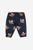 Бавовняні штани для немовлят Bobo Choses колір синій з принтом