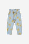 Дитячі бавовняні штани Bobo Choses візерунок колір блакитний