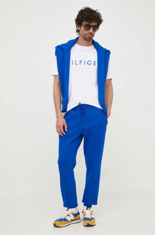 Спортивні штани Tommy Hilfiger колір синій однотонні (3257093) фото 2