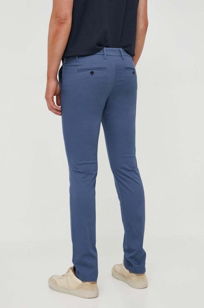 Штани Tommy Hilfiger чоловічі облягаюче колір блакитний (3373184) фото 3