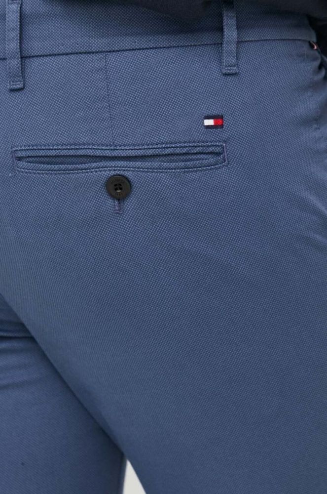 Штани Tommy Hilfiger чоловічі облягаюче колір блакитний (3373184) фото 4