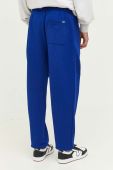 Бавовняні спортивні штани Tommy Jeans колір синій з аплікацією