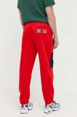 Спортивні штани Tommy Jeans колір червоний з аплікацією