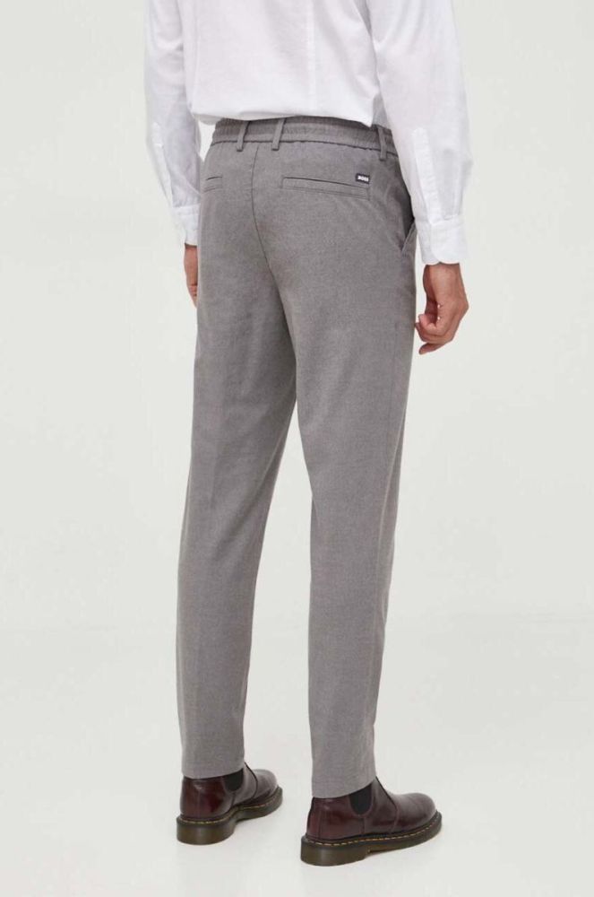 Штани BOSS чоловічі колір сірий фасон chinos (3330402) фото 3