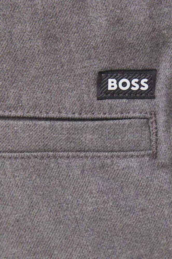 Штани BOSS чоловічі колір сірий фасон chinos (3330402) фото 4