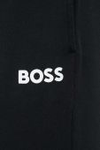 Спортивні штани BOSS колір чорний з принтом