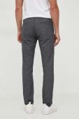 Штани Boss Orange BOSS ORANGE чоловічі колір сірий облягаючі (3460668)