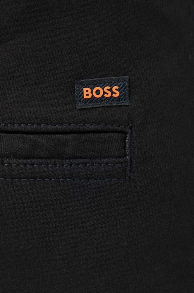 Штани Boss Orange BOSS ORANGE чоловічі колір чорний прямі фото 4