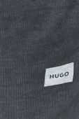 Бавовняні спортивні штани HUGO колір сірий однотонні (3379704)