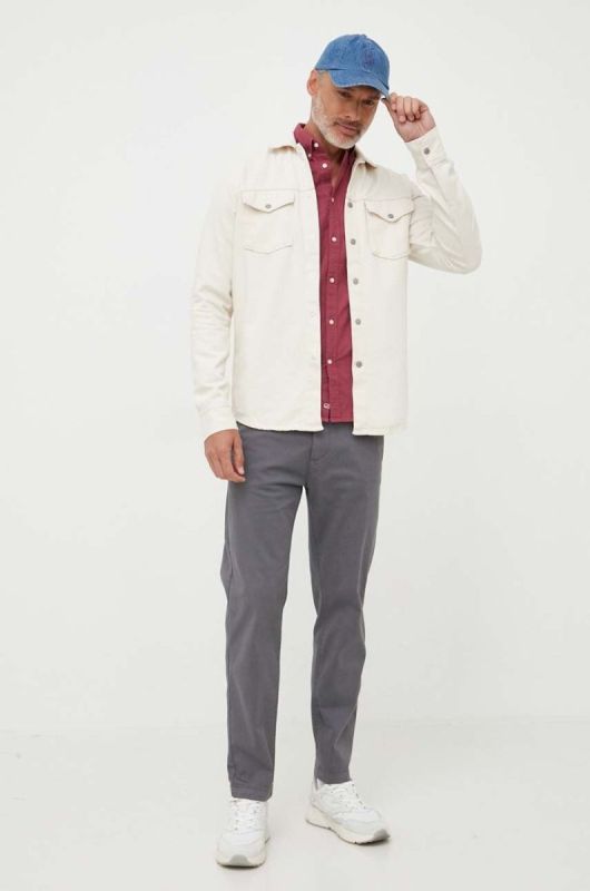 Штани Pepe Jeans Nils чоловічі колір сірий фасон chinos фото 2