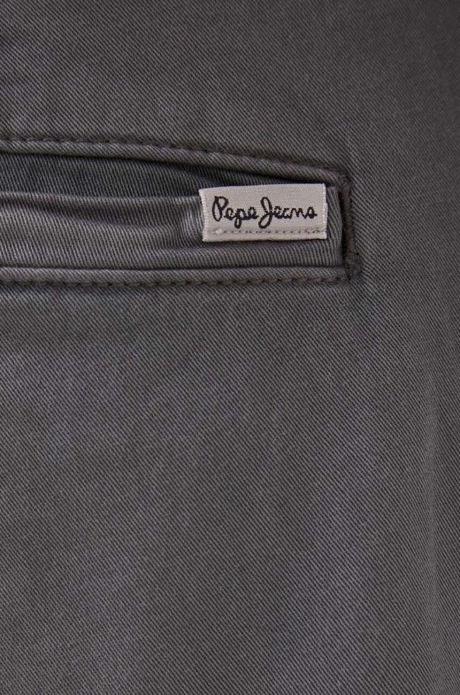 Штани Pepe Jeans Nils чоловічі колір сірий фасон chinos фото 4
