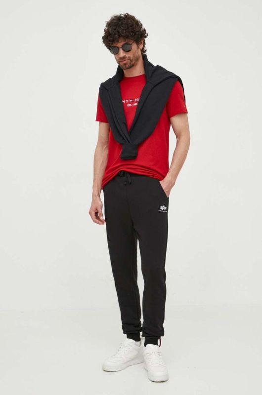 Спортивні штани Alpha Industries колір чорний однотонні 116370.03-Black фото 2