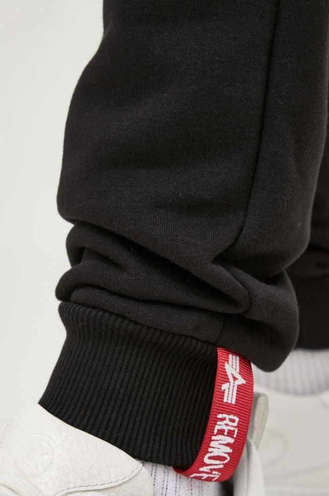 Спортивні штани Alpha Industries колір чорний однотонні 116370.03-Black фото 4