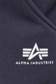 Спортивні штани Alpha Industries колір синій з принтом